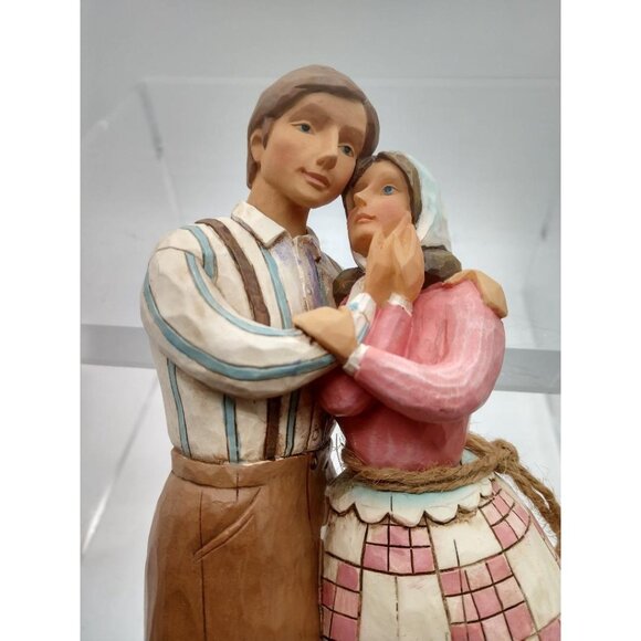 Jim Shore "Together Forever" Hand-Painted Figurine 9-1/2" Tall W/Patchwork Desig - Picture 2 of 6